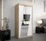 100 cm de large Armoire avec 2 portes | 5 casiers | Couleur : Chêne Sonoma / Blanc Abbildung