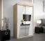 120 cm de large Armoire avec 2 portes | 5 casiers | Couleur: Chêne Sonoma / Blanc Abbildung