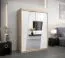 150 cm de large Armoire avec 2 portes | 5 casiers | Couleur: Chêne Sonoma / Blanc Abbildung