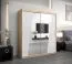 180 cm de large Armoire avec 2 portes | 10 casiers | Couleur: Chêne Sonoma / Blanc Abbildung