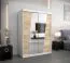 180 cm de large Armoire avec 2 portes | 10 casiers | Couleur: Chêne Sonoma / Blanc Abbildung