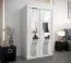 120 cm de large Armoire avec 5 casiers et 2 portes | Couleur: Blanc Abbildung