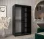 120 cm de large Armoire avec 5 casiers et 2 portes | Couleur: Noir Abbildung