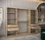 Grande 250 cm de large Armoire avec 10 casiers et 3 portes | Couleur: Chêne Sonoma Abbildung