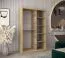 120 cm de large Armoire à portes coulissantes avec 2 portes | 5 casiers | 2 tringles à vêtements | Couleur: Chêne Sonoma  / Blanc Abbildung