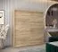180 cm de large Armoire à portes coulissantes avec 2 portes | 10 casiers | 2 tringles à vêtements | Couleur: Chêne Sonoma Abbildung