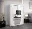 150 cm de large Armoire à portes coulissantes avec 2 portes | 5 casiers | 2 tringles à vêtements | Couleur: Blanc Abbildung