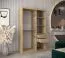 120 cm de large Armoire à portes coulissantes avec 2 portes | 5 casiers | 2 tringles à vêtements | Couleur: Chêne Sonoma  / Blanc Abbildung