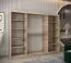 250 cm de large Armoire à portes coulissantes avec 10 casiers et 3 portes | Couleur: Chêne Sonoma  | Laminée Abbildung