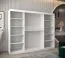 250 cm de large Armoire à portes coulissantes avec 3 portes | 10 casiers | 2 tringles à vêtements | Couleur: Blanc Abbildung
