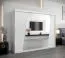 250 cm de large Armoire à portes coulissantes avec 10 casiers et 3 portes | Couleur: Blanc | Laminée Abbildung