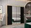 200 cm de large Armoire à portes coulissantes avec 2 portes | 10 casiers | 2 tringles à vêtements | Couleur: Chêne Sonoma  Abbildung