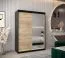 150 cm de large Armoire avec 2 portes | 5 casiers | Couleur: Noir Abbildung