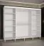 Grande armoire avec suffisamment d'espace de rangement Jotunheimen 275, couleur : blanc - dimensions : 208 x 250,5 x 62 cm (h x l x p)