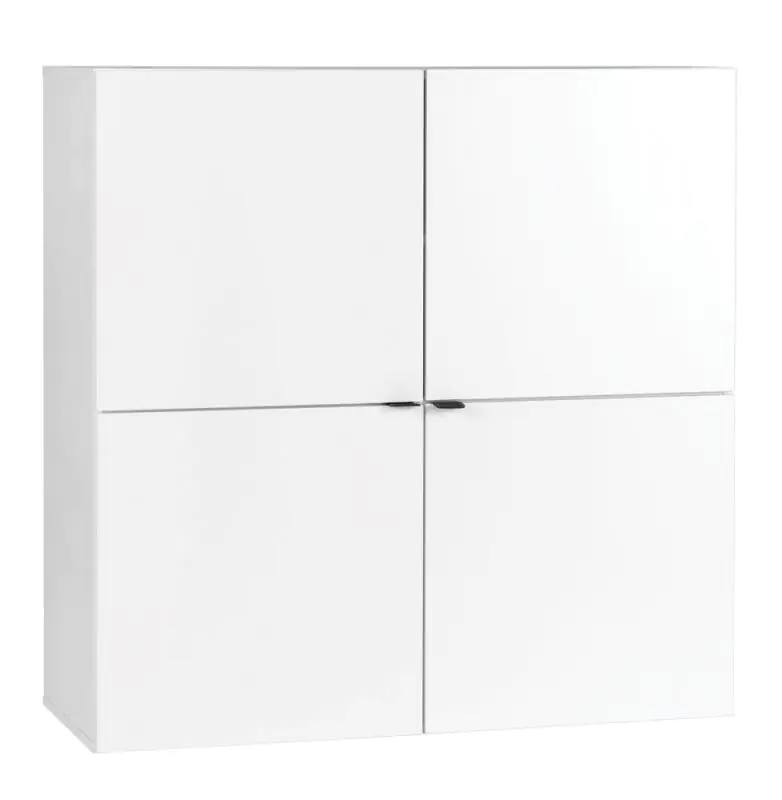 Chambre d'adolescents - Commode Marincho 46, couleur : blanc - Dimensions : 106 x 107 x 43 cm (h x l x p)