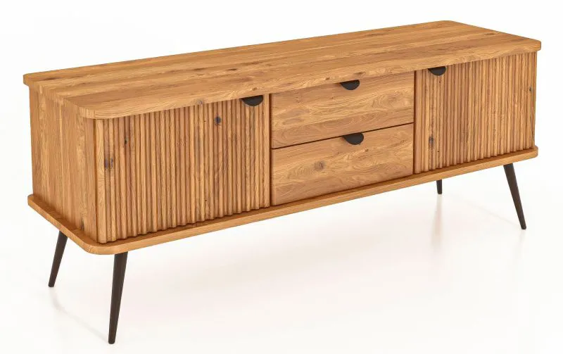 Commode Rolleston 09 en bois massif de cœur de hêtre huilé | 57 x 144 x 46 cm | Design naturel et raffiné
