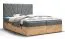 Lit Boxspring au design moderne Pilio 19, Couleur : Gris / Chêne Golden Craft - Surface de couchage : 140 x 200 cm (l x L)
