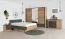 Armoire à portes coulissantes / Armoire Cerdanyola 08, Couleur : Chêne / Gris - Dimensions : 222 x 229 x 64 cm (H x L x P)
