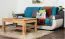 Table basse Wooden Nature 11 en hêtre massif laqué - 100 x 70 x 45 cm (L x P x H)