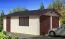 Garage en bois Ortberg - 70 mm Maison en madriers, Surface : 29,3 m², Toit en bâtière