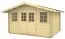 Abri de jardin Ostrawitz avec plancher - Maison en madriers de 28 mm, Surface au sol : 10,6 m², Toit en bâtière