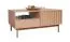 Table basse double face Acrab 06 avec 2 tiroirs, 53 x 106 x 64, 2 portes, 2 portes basculantes, Chêne Cremona, compatible avec les robots aspirateurs, façades rainurées