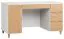 Bureau Arbolita 28 | Blanc / Chêne | 78 x 140 x 67 cm | Fonctionnel & Moderne