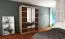 150 cm de large Armoire à portes coulissantes avec 5 casiers et 2 portes | Couleur: Chêne Sonoma | Laminée Abbildung