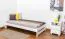 Lit pour enfant 90 x 200 cm | Bois massif: Pin | Laqué Blanc | incl. sommier à lattes Abbildung