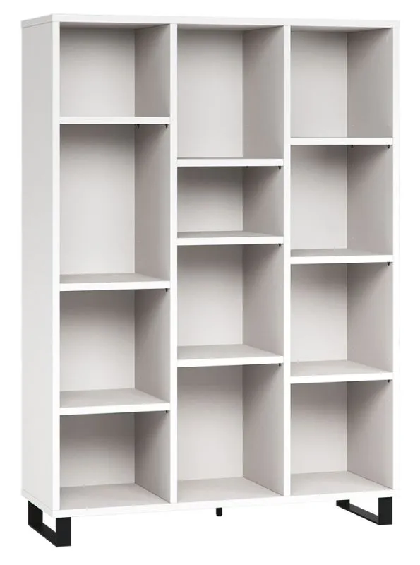 Bibliothèque Chiflero 49 blanc | 158 x 112 x 38 cm | Design moderne et harmonieux