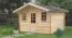 Abri de jardin CH10 - 44 mm Maison en madriers, Surface : 11,90 m², Toit en bâtière
