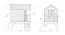 Cabane de jardin pour enfants 2A - Dimensions : 180 x 120 cm