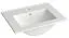 Vasque salle de bain Bokaro 06 | Céramique blanche | 13 x 51 x 39 cm | Design moderne