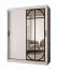 Penderie / Armoire à portes coulissantes / Couleur : Blanc mat / 2 tringles à vêtements / 5 compartiments / Finition haut de gamme / 150 x 62 x 200 cm / Pour chambre à coucher