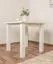 Table en bois de pin massif laqué blanc Junco 239A - Dimensions 80 x 80 cm