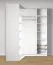 Ensemble d'armoires pour dressing - Ensemble D Aarwangen / Couleur : Blanc platine / Dimensions : 263 x 55 x 234 cm / Armoire ouverte / suffisamment de compartiments / 4 tiroirs