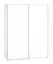 Chambre d'adolescent - Armoire, Couleur: Blanc - Dimensions: 200 x 151 x 62 cm (H x L x P)