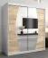 180 cm de large Armoire avec 10 casiers et 2 portes | Couleur: Chêne Sonoma / Blanc Abbildung