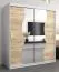 180 cm de large Armoire avec 10 casiers et 2 portes | Couleur: Chêne Sonoma / Blanc Abbildung