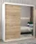 180 cm de large Armoire avec 10 casiers et 2 portes | Couleur: Chêne Sonoma / Blanc Abbildung