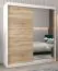 180 cm de large Armoire avec 10 casiers et 2 portes | Couleur: Chêne Sonoma / Blanc Abbildung