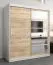 180 cm de large Armoire avec 10 casiers et 2 portes | Couleur: Chêne Sonoma / Blanc Abbildung
