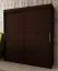 180 cm de large Armoire à portes coulissantes avec 2 portes | 10 casiers | 2 tringles à vêtements | Couleur: Noir Abbildung