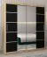 180 cm de large Armoire à portes coulissantes avec 10 casiers et 2 portes | Couleur: Chêne Sonoma | Laminée Abbildung
