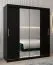 180 cm de large Armoire à portes coulissantes avec 2 portes | 10 casiers | 2 tringles à vêtements | Couleur: Noir Abbildung