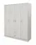 Chambre à coucher - Armoire, Couleur: Chêne Blanc - 200 x 164 x 53 cm (H x L x P) Abbildung