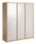 Chambre à coucher - Armoire, Couleur: Chêne / Blanc - 196 x 166 x 53 cm (H x L x P) Abbildung