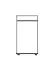 Étroite Armoire | 2 portes battantes | 1 casier | avec tringle à vêtements | 80 cm de large | Bois massif | Couleur: Naturel Abbildung