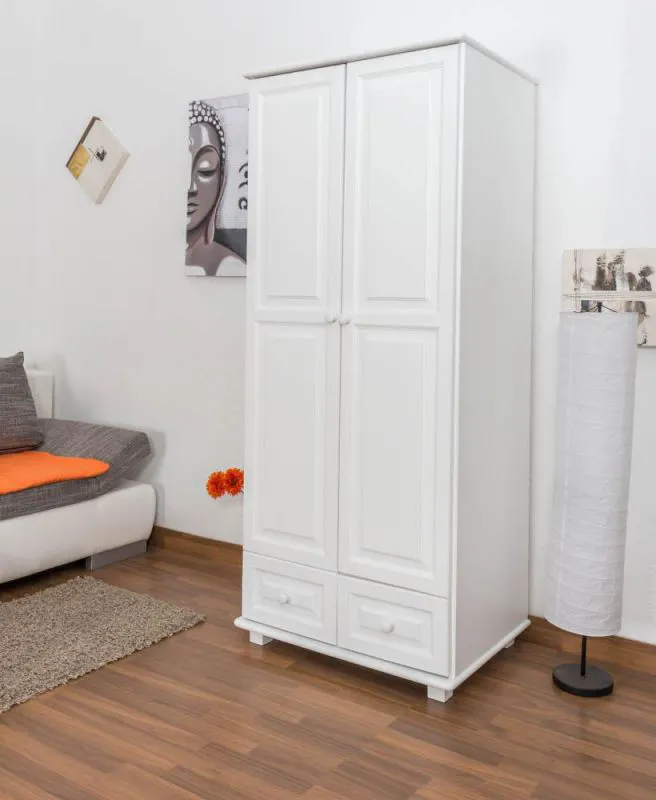 Pin-Armoire Top Qualité, Couleur: Blanc 190x90x60 cm Abbildung