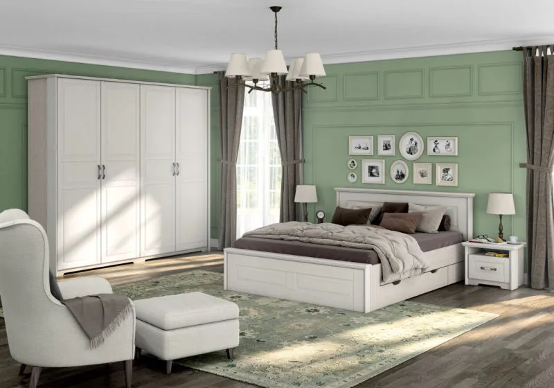 Chambre complète Falefa 5 pièces | Design moderne | Coloris ivoire | Qualité premium